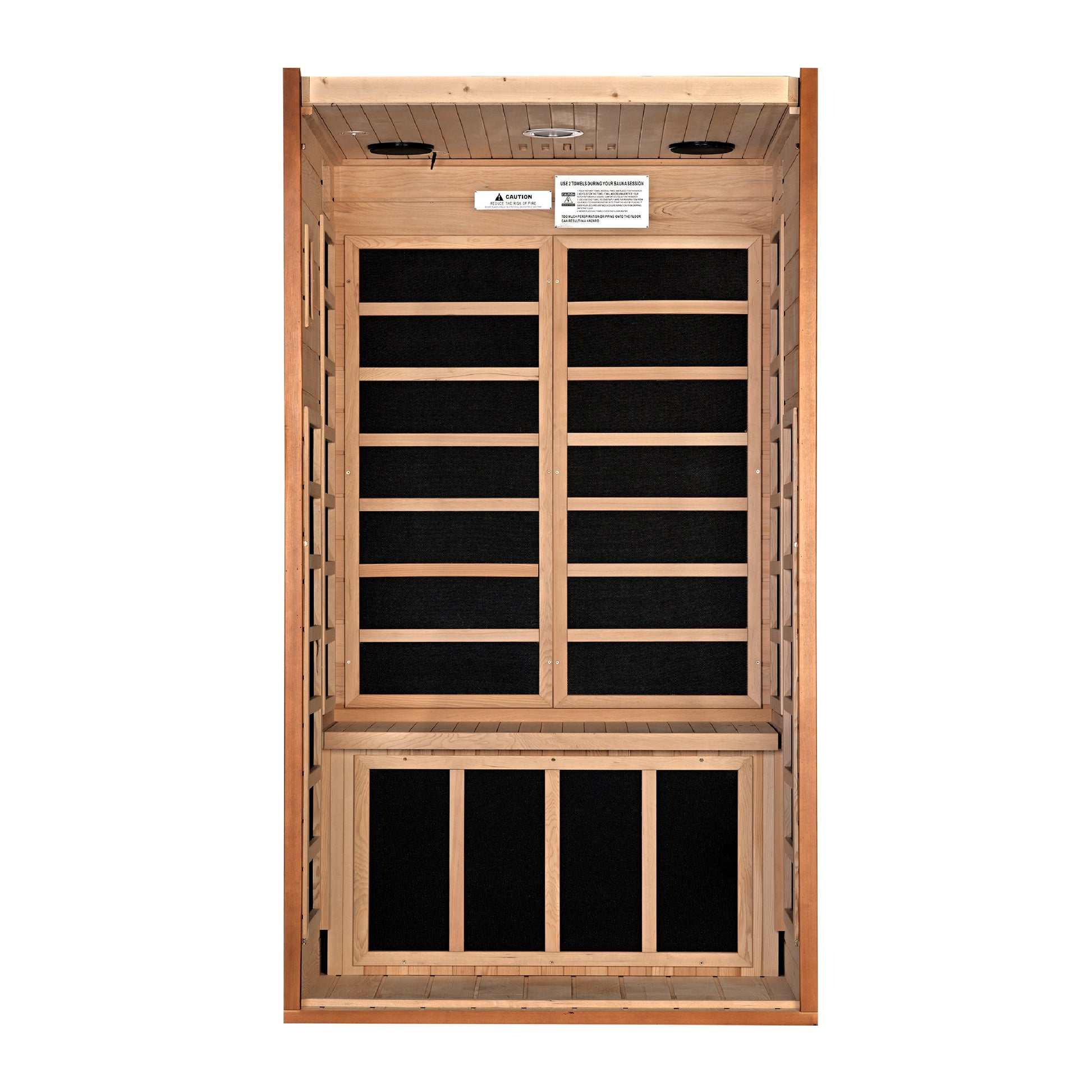 Golden Designs Dynamic Avila 1-2-person Low EMF FAR Infrared Sauna.