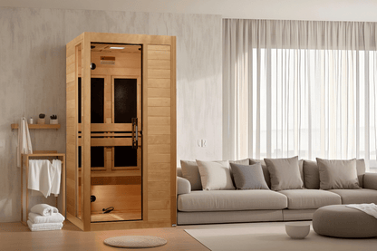 Dynamic Veneto 1-2 Person Low EMF Far Infrared Sauna Sauna Golden Designs 