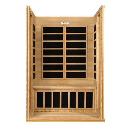 Dynamic Versailles 2 Person Low EMF FAR Infrared Sauna (Canadian Hemlock).