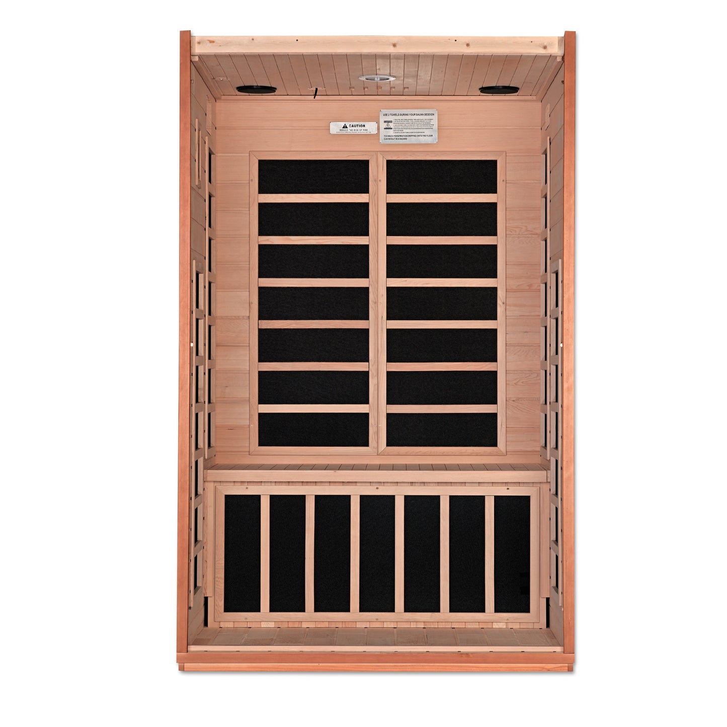 Dynamic Cordoba Elite 2-Person Ultra Low EMF FAR Infrared Sauna (Canadian Hemlock).