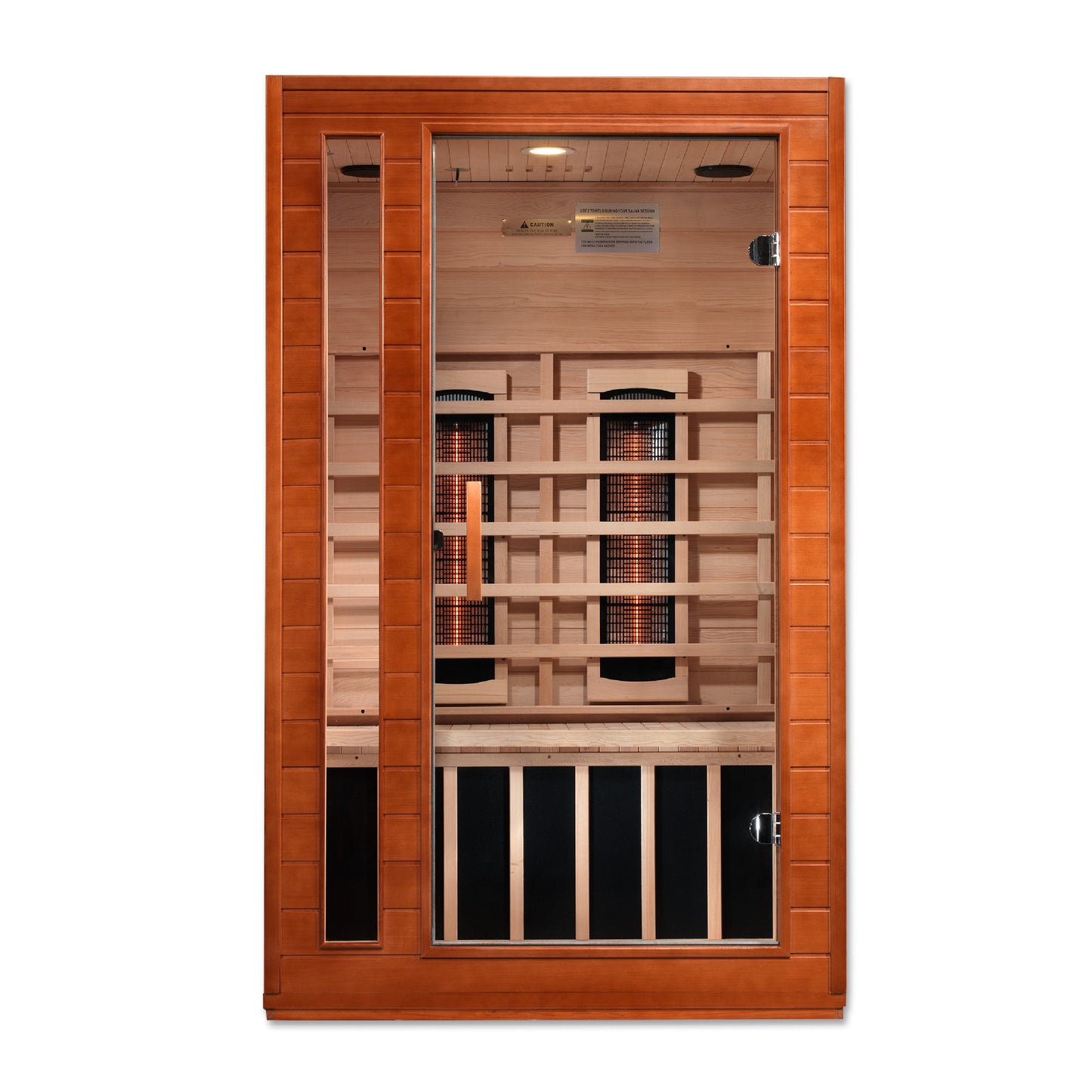 Dynamic Santiago 2-Person Full Spectrum Infrared Sauna – Canadian Hemlock, Near Zero EMF