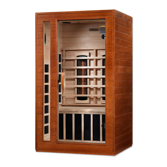 Dynamic Santiago 2-Person Full Spectrum Infrared Sauna – Canadian Hemlock, Near Zero EMF