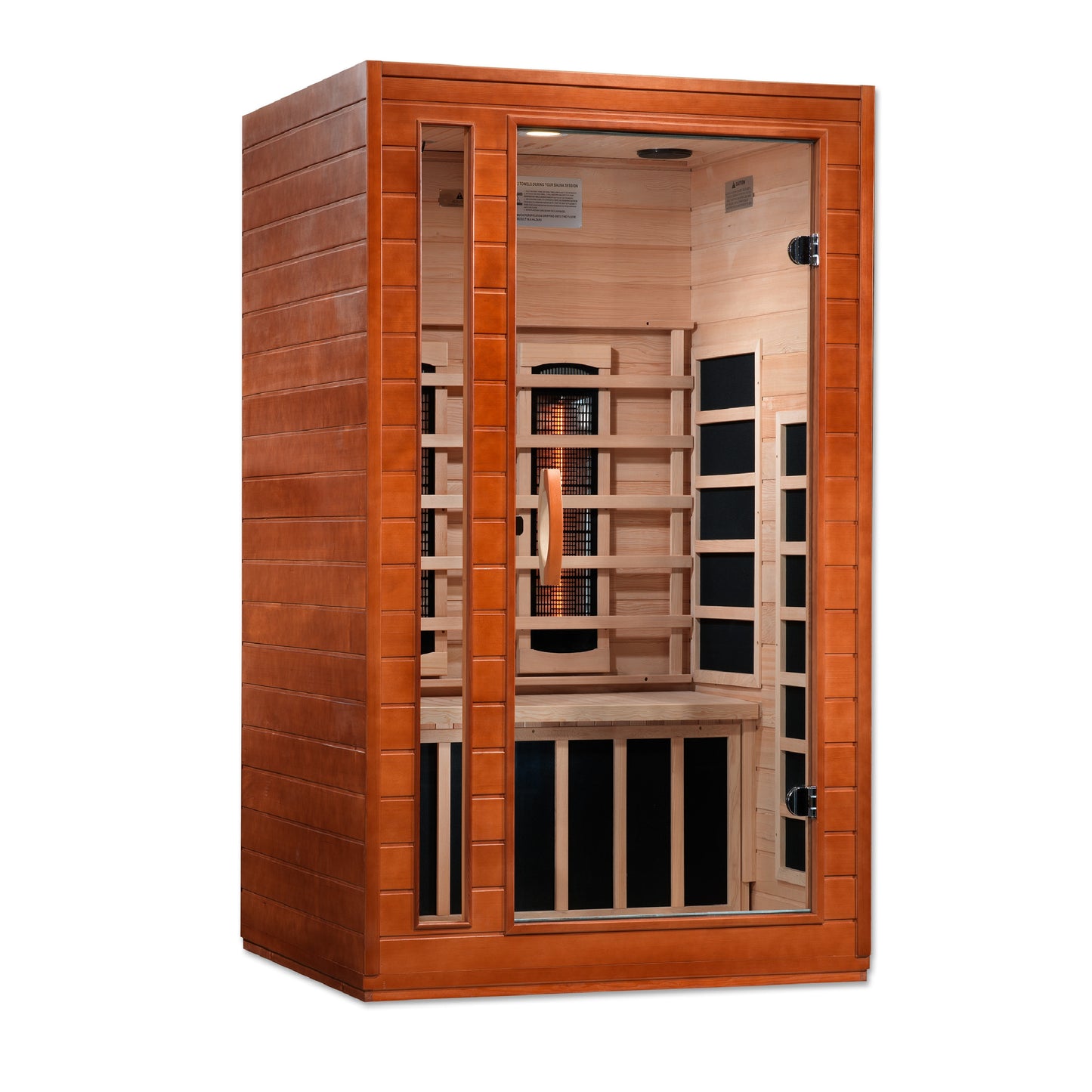 Dynamic Santiago 2-Person Full Spectrum Infrared Sauna – Canadian Hemlock, Near Zero EMF