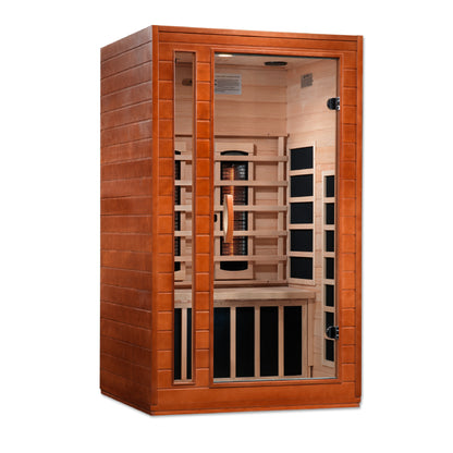 Dynamic Santiago 2-Person Full Spectrum Infrared Sauna – Canadian Hemlock, Near Zero EMF