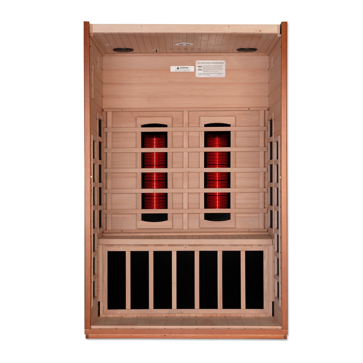 Dynamic Santiago 2-Person Full Spectrum Infrared Sauna – Canadian Hemlock, Near Zero EMF