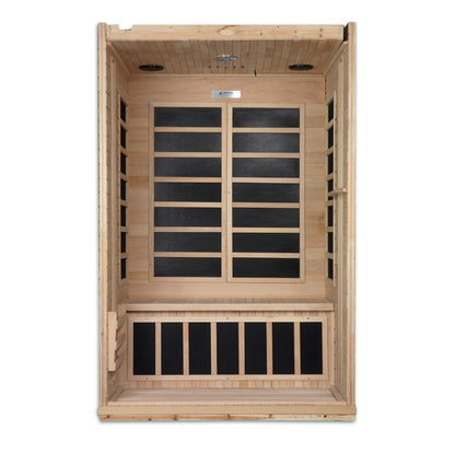 Dynamic Venice 2-Person Low EMF FAR Infrared Sauna (Canadian Hemlock).
