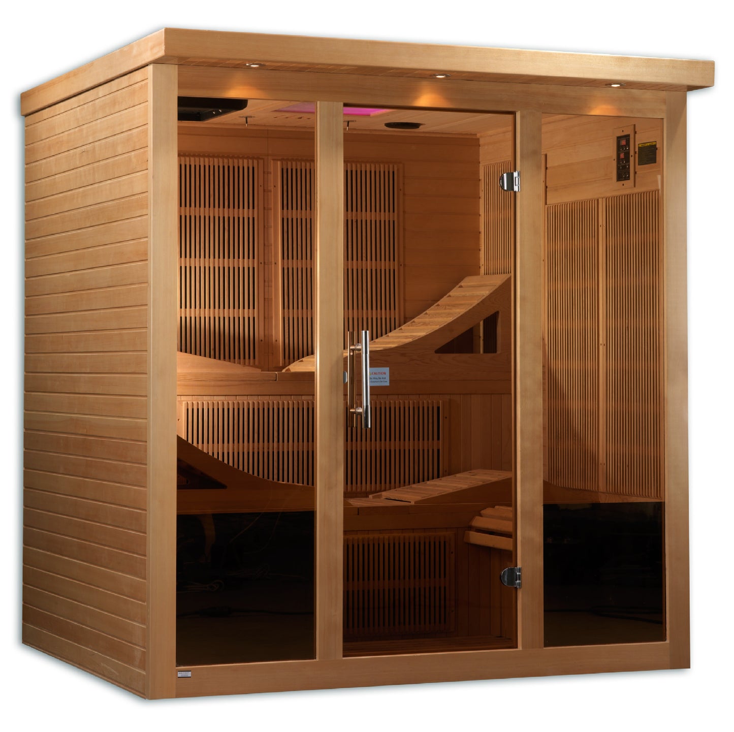 Golden Designs Monaco 6-Person PureTech™ Near Zero EMF FAR Infrared Sauna&nbsp;.