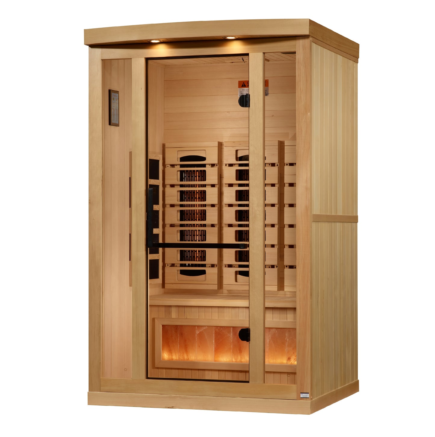 Golden Designs Sunrise 2 Person Full Spectrum Infrared Sauna with Himalayan Salt Bar