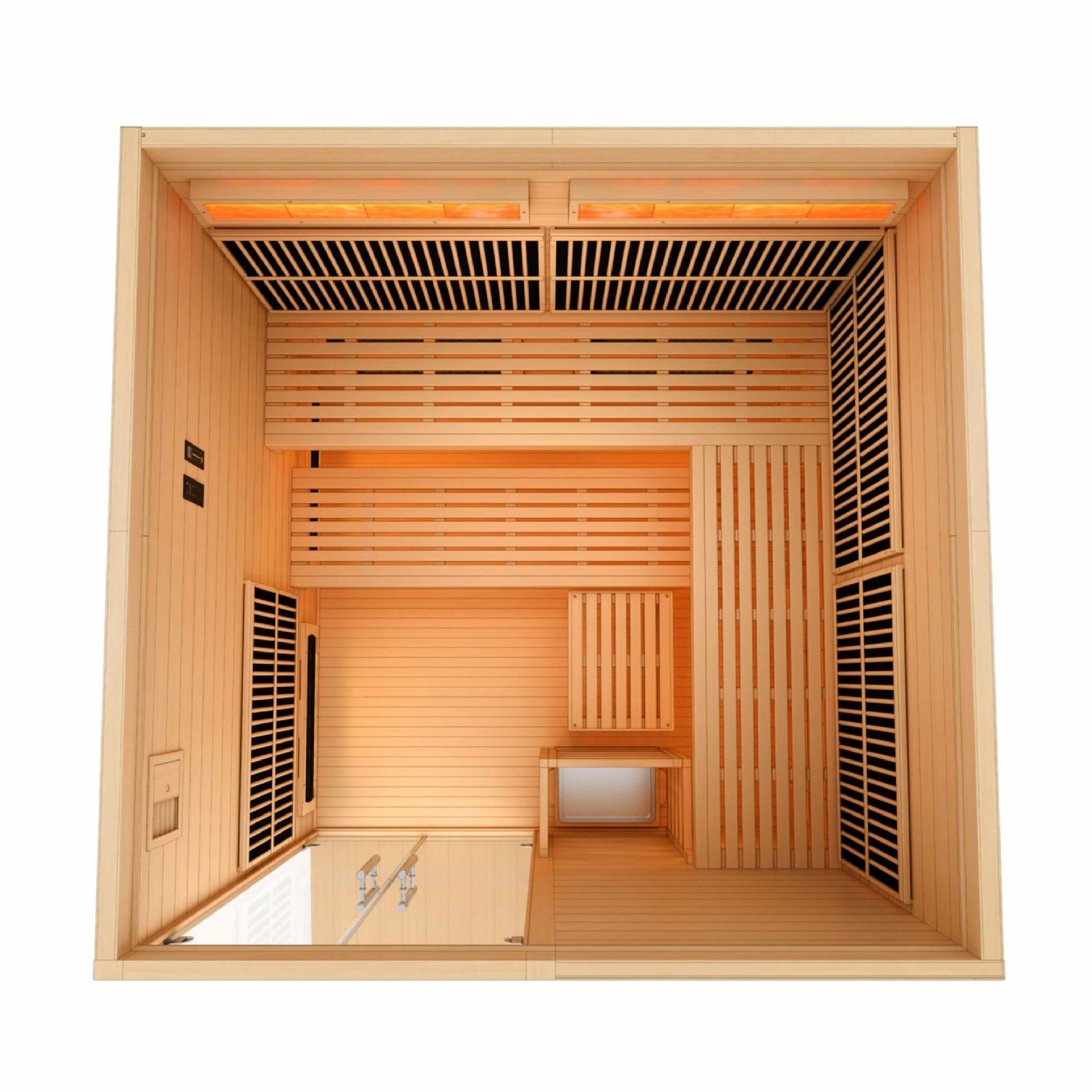 Golden Designs Toledo 6-Person Full Spectrum Hybrid Sauna Sauna Golden Designs 