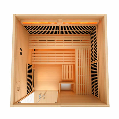 Golden Designs Toledo 6-Person Full Spectrum Hybrid Sauna Sauna Golden Designs 