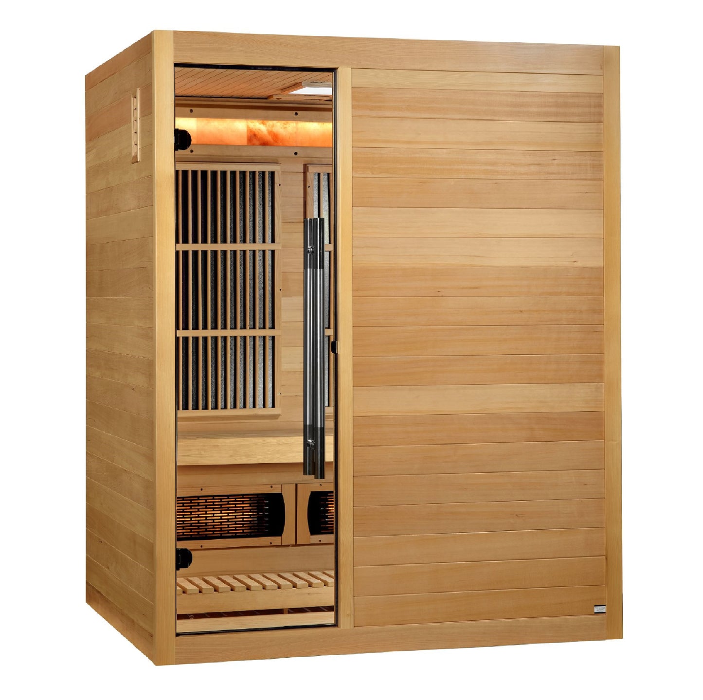 Golden Designs Soria 3 Person Indoor Sauna- Hybrid- Infrared & Traditional