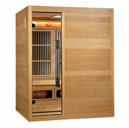 Golden Designs Soria 3-Person Full Spectrum Hybrid Sauna - EverVibe Life
