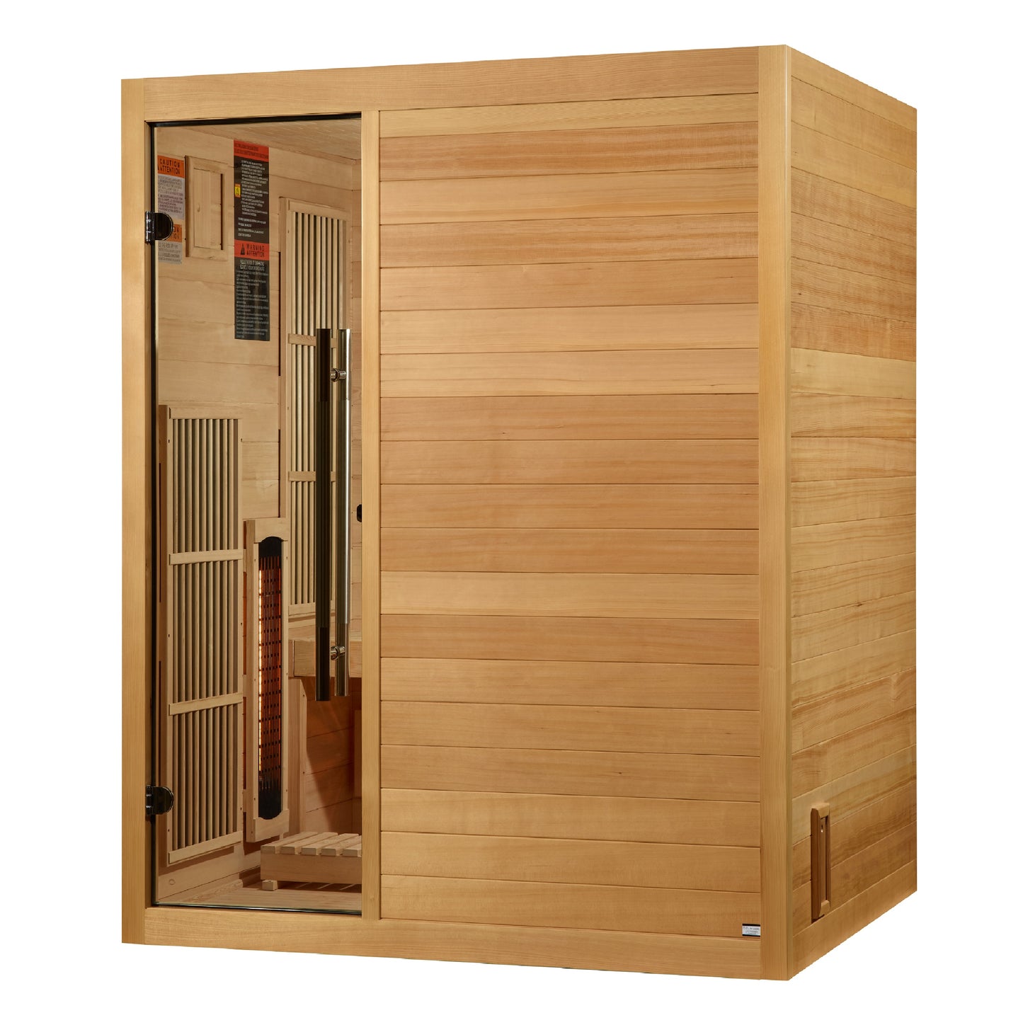 Golden Designs Soria 3 Person Indoor Sauna- Hybrid- Infrared & Traditional