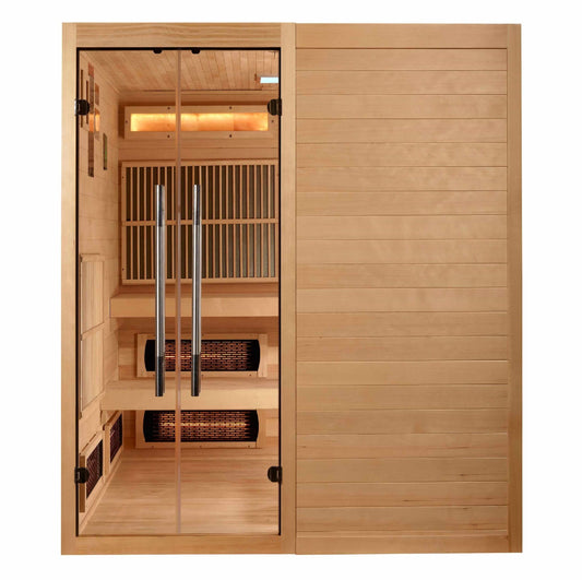Golden Designs Toledo 6-Person Full Spectrum Hybrid Sauna Sauna Golden Designs 