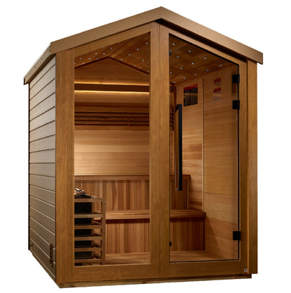 Golden Designs Kaarina 6 Person Outdoor Traditional Sauna