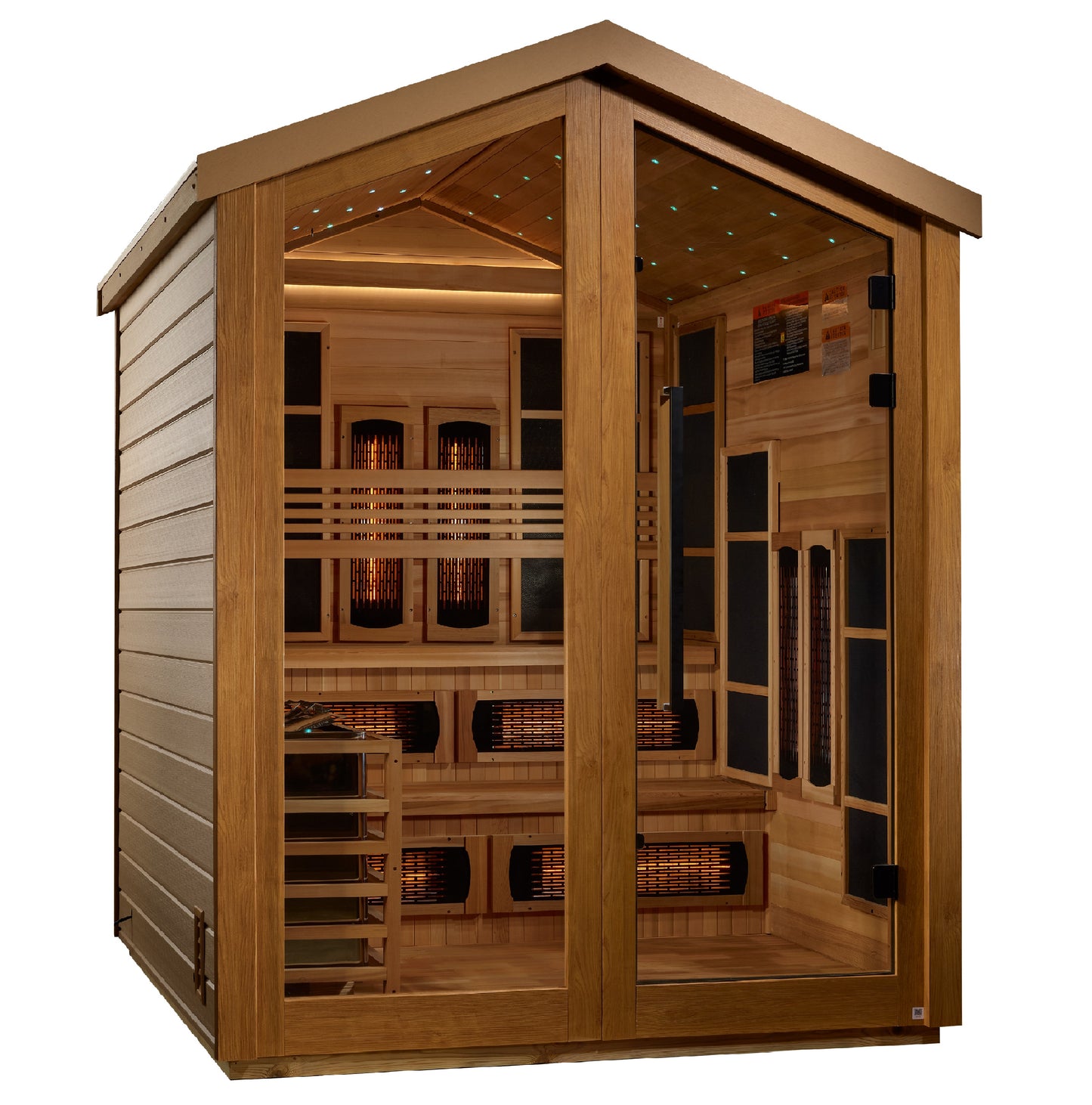 Golden Designs Kaskinen 6 Person Outdoor Hybrid Sauna