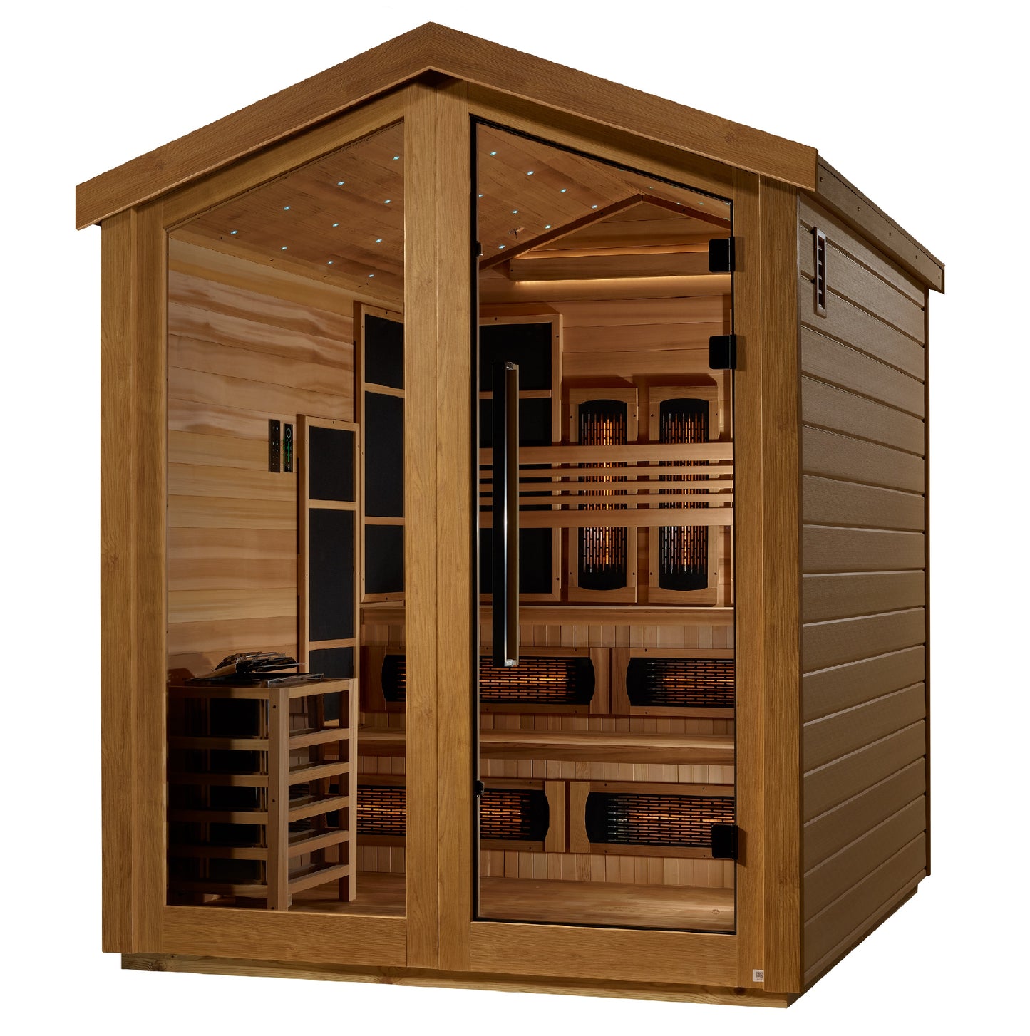 Golden Designs Kaskinen 6 Person Outdoor Hybrid Sauna