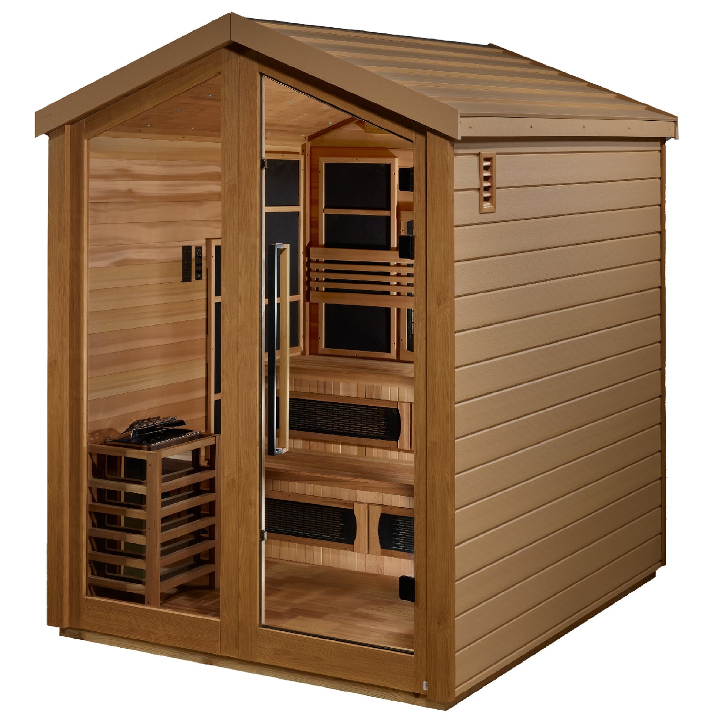 Golden Designs Kaskinen 6 Person Outdoor Hybrid Sauna