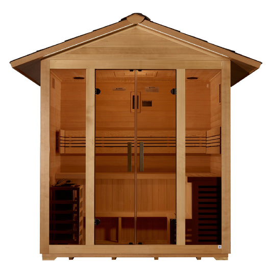 Golden Designs Vorarlberg 5 Person Traditional Outdoor Steam Sauna