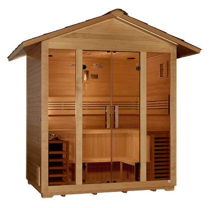 Golden Designs Vorarlberg 5 Person Traditional Outdoor Steam Sauna