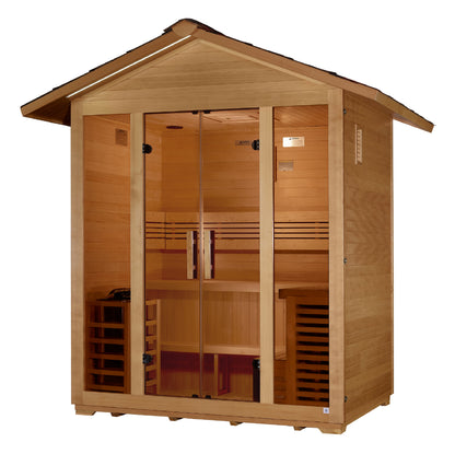 Golden Designs Vorarlberg 5 Person Traditional Outdoor Steam Sauna