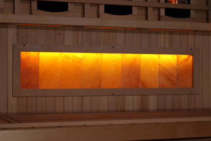 Golden Designs Sunrise 2 Person Full Spectrum Infrared Sauna with Himalayan Salt Bar