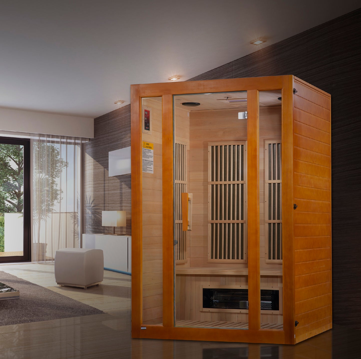 Maxxus Aspen Dual Tech 2 Person Low EMF FAR Infrared Sauna