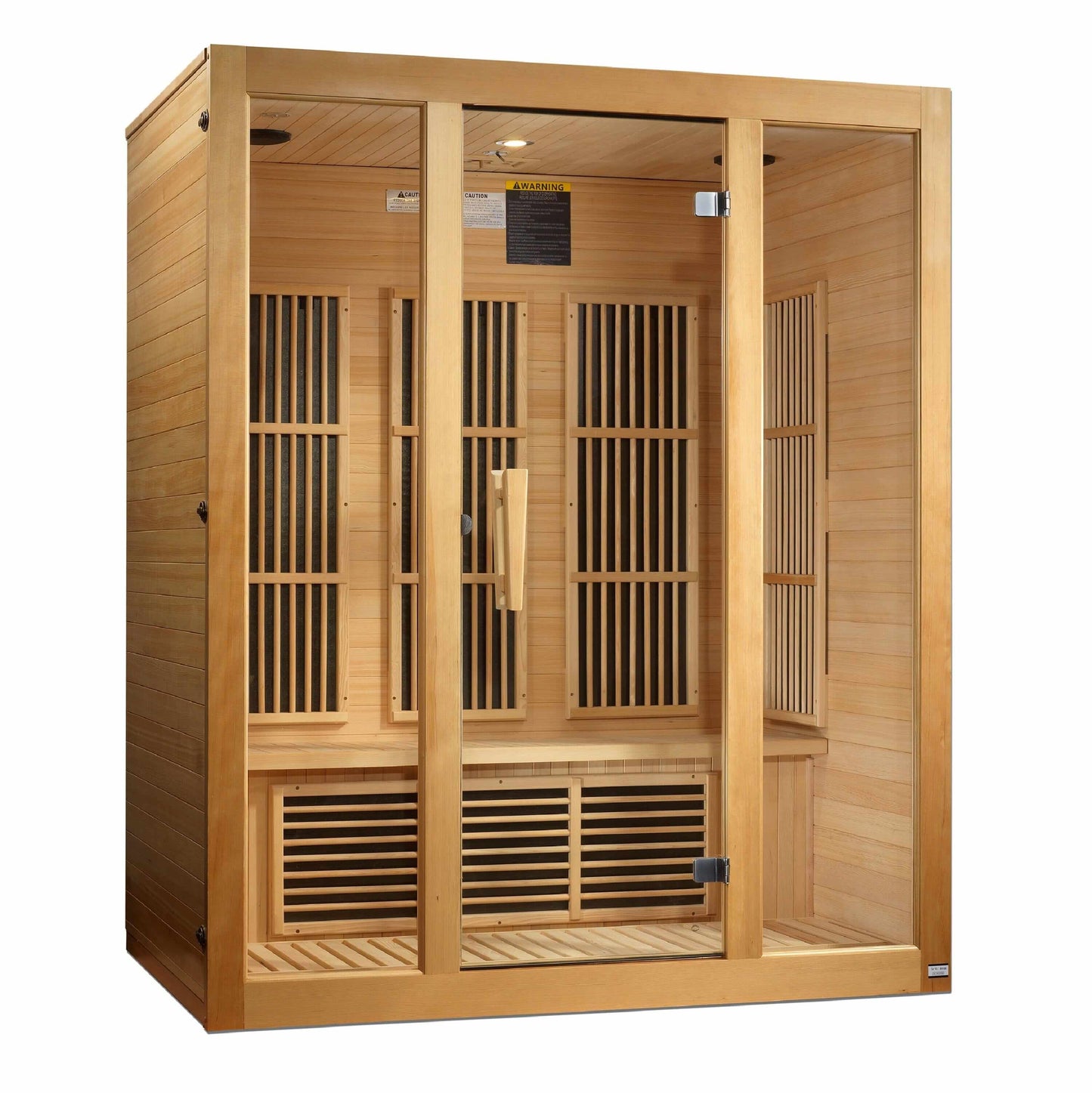 Maxxus Bellevue 3-Person Low EMF FAR Infrared Sauna (Canadian Hemlock) - EverVibe Life