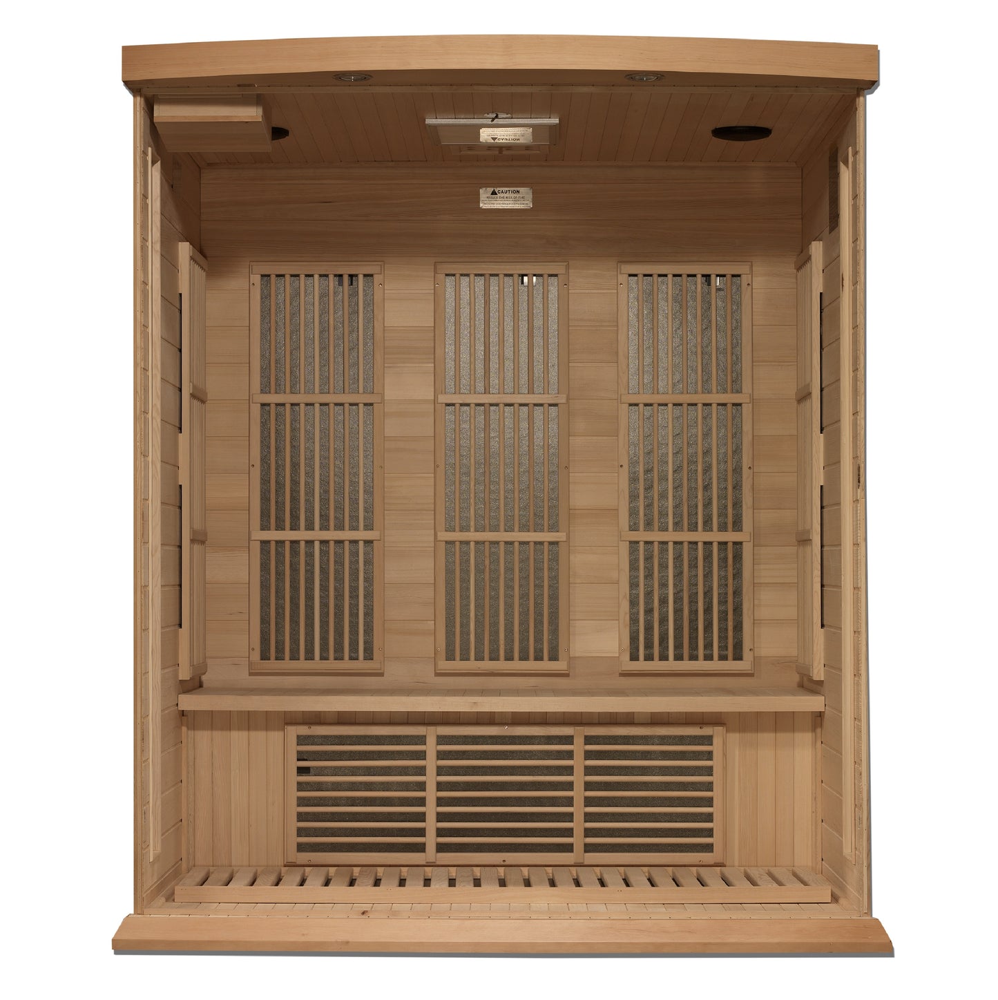 Maxxus Montilemar 3 Person Near Zero EMF FAR Infrared Sauna – Canadian Hemlock