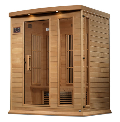 Maxxus Montilemar 3 Person Near Zero EMF FAR Infrared Sauna – Canadian Hemlock