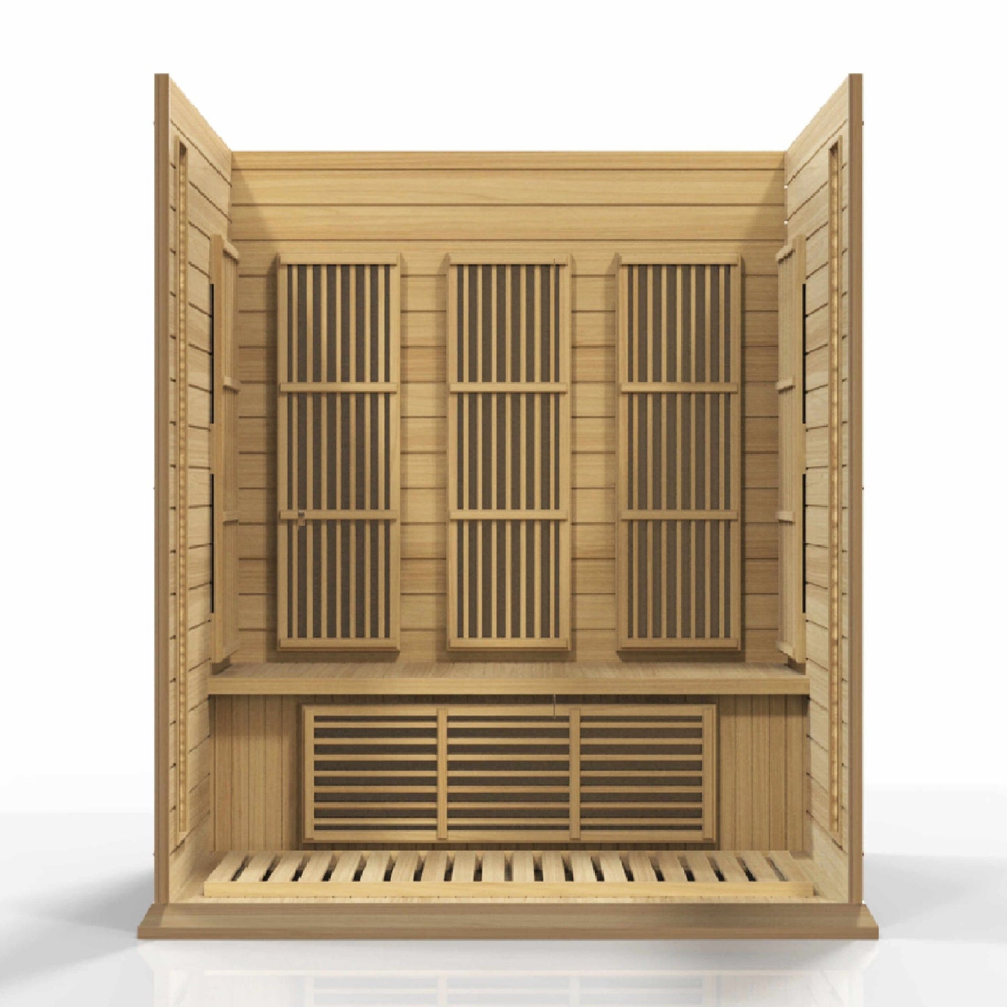 Maxxus 3-Person Low EMF FAR Infrared Sauna (Canadian Hemlock) - EverVibe Life