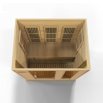 Maxxus Montilemar 3 Person Low EMF Far IR Sauna in Hemlock