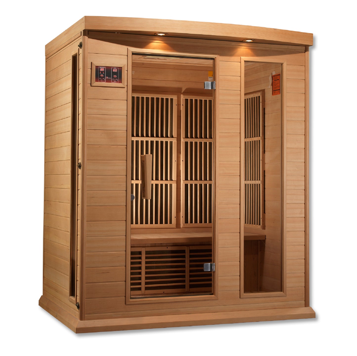 Maxxus Montilemar 3 Person Low EMF Far IR Sauna in Hemlock