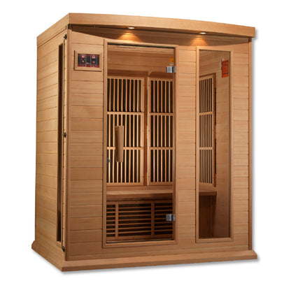 Maxxus Montilemar 3 Person Low EMF Far IR Sauna in Hemlock