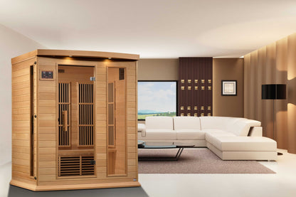Maxxus 3-Person Low EMF FAR Infrared Sauna (Canadian Hemlock) - EverVibe Life