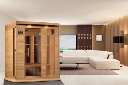Maxxus Montilemar 3 Person Low EMF Far IR Sauna in Hemlock