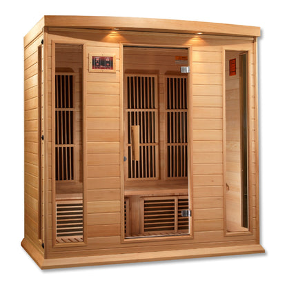 Golden Designs  Maxxus Low EMF FAR Infrared Sauna Canadian Hemlock
