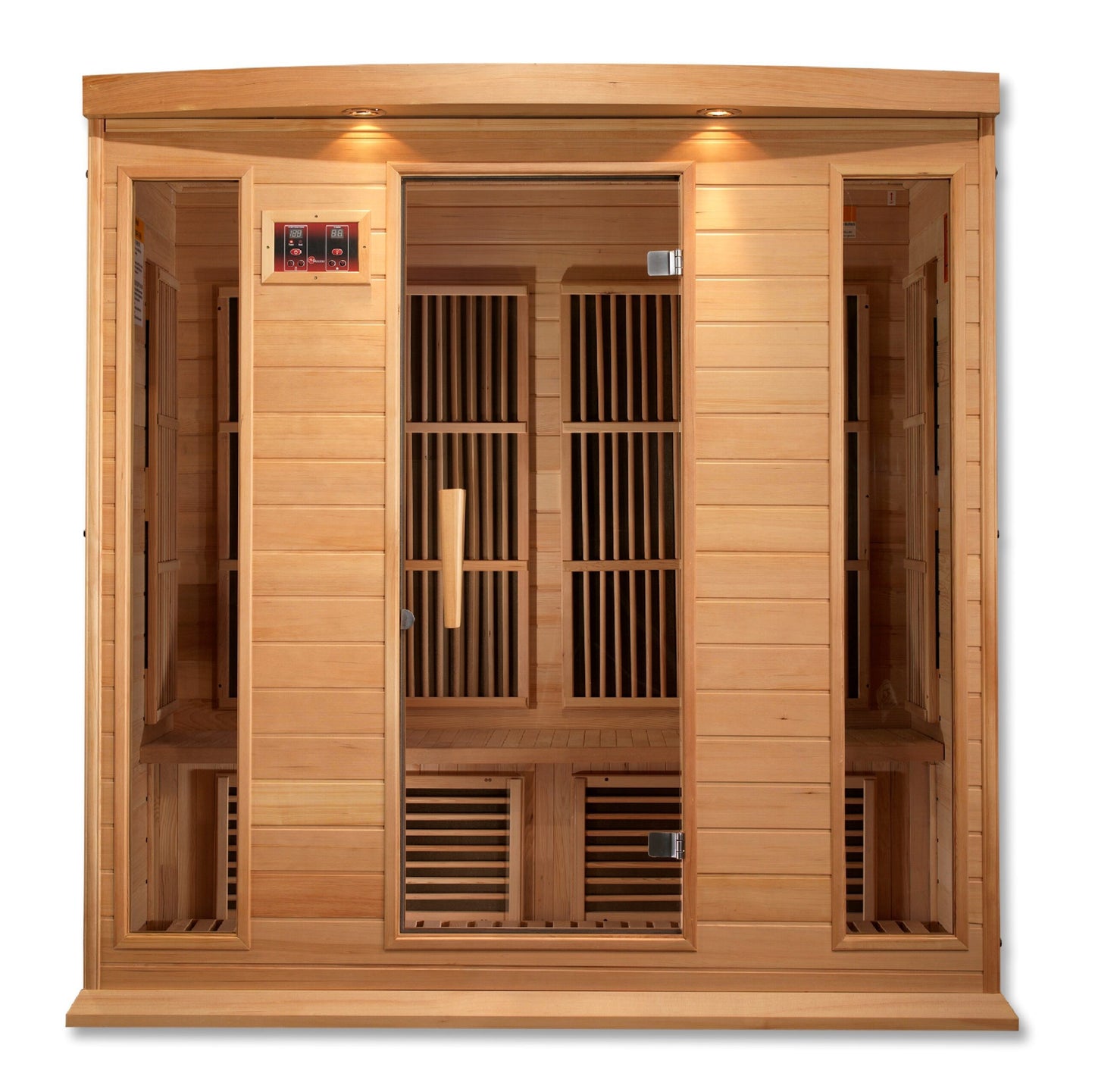 Golden Designs  Maxxus Low EMF FAR Infrared Sauna Canadian Hemlock