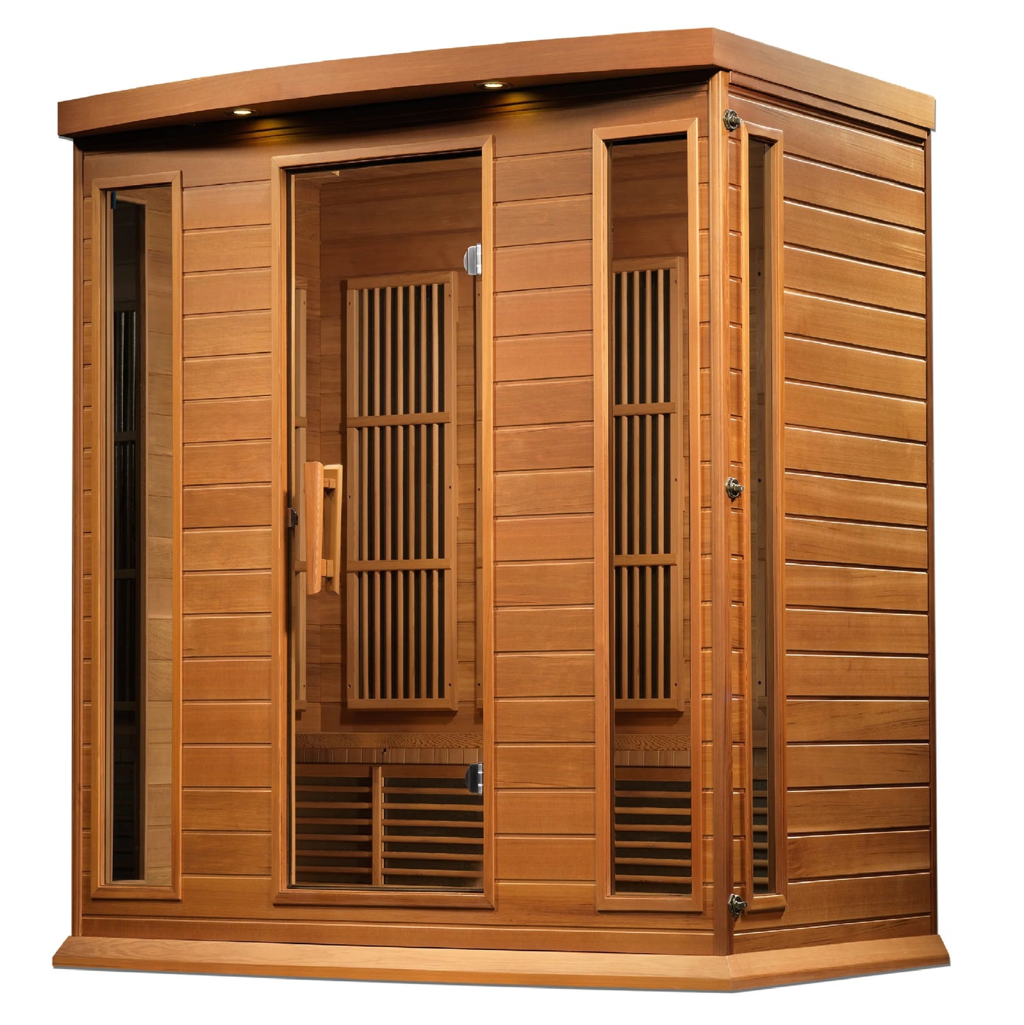 Maxxus Low EMF FAR Infrared 4-Person Sauna Canadian Red Cedar