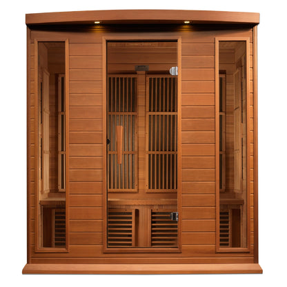 Maxxus Low EMF FAR Infrared 4-Person Sauna Canadian Red Cedar