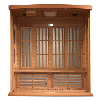 Maxxus Low EMF FAR Infrared 4-Person Sauna Canadian Red Cedar