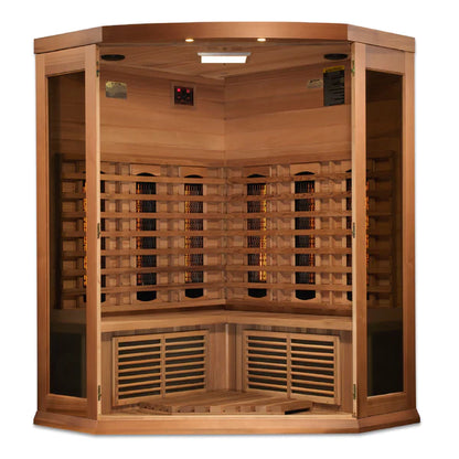 Golden Designs CED Maxxus 3 Person Full Spectrum Infrared Sauna – Canadian Red Cedar