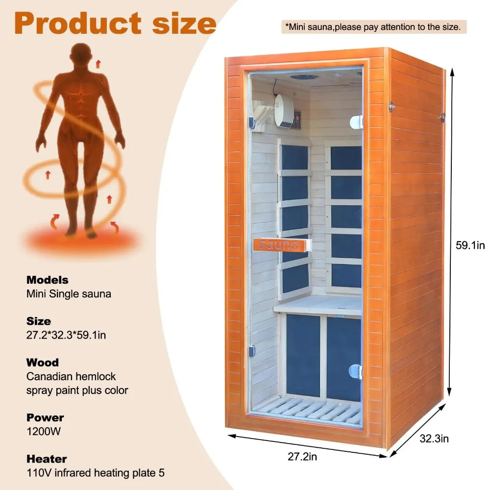 Premium Canadian Hemlock Infrared Sauna