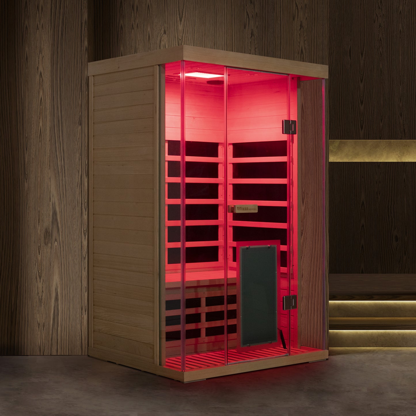 WizziSauna SH02 2-Person Full Spectrum Infrared Sauna (Hemlock)
