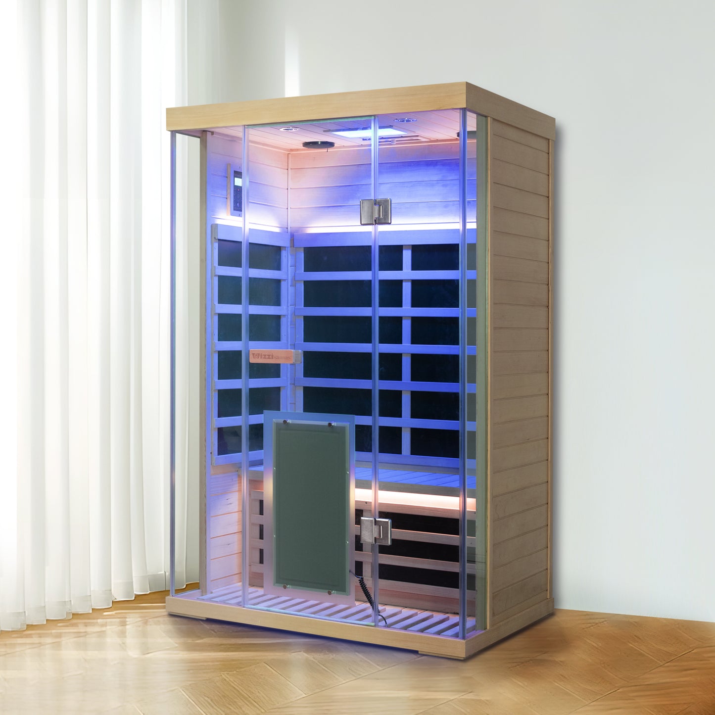 WizziSauna SH02 2-Person Full Spectrum Infrared Sauna (Hemlock)