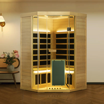 WizziSauna SH07 2-3 Person Full Spectrum Infrared Sauna (Hemlock)