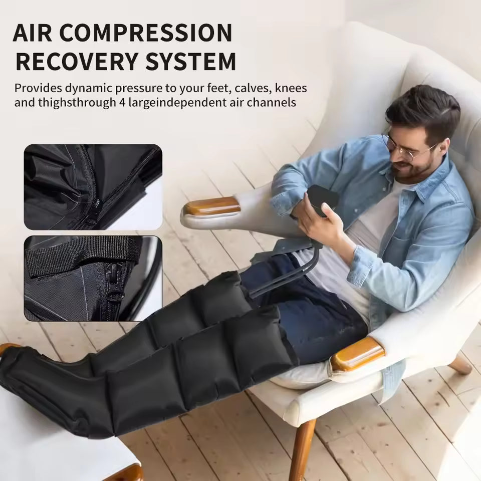 Wireless Leg Compression Massager Boots – Rechargeable Air Compression Recovery System