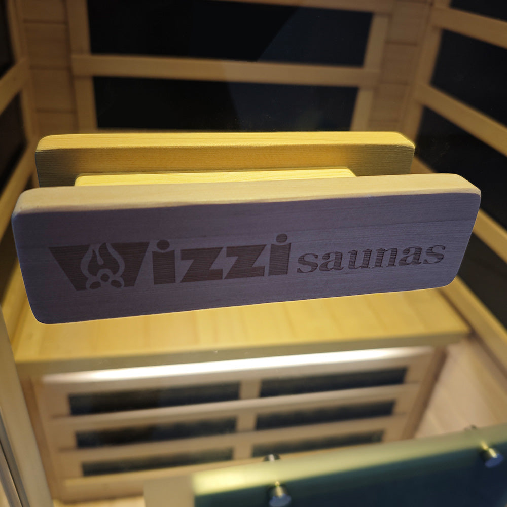 WizzaSaunas SH01 1-Person Full Spectrum Infrared Sauna (Hemlock)