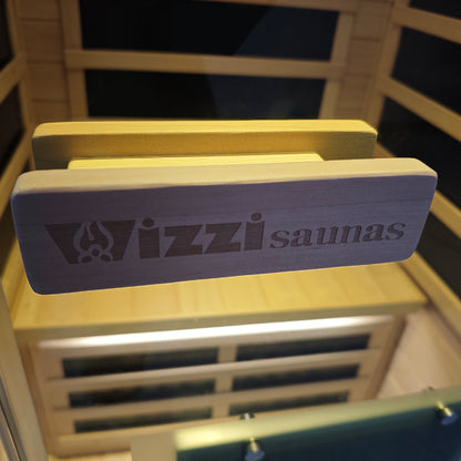 WizzaSaunas SH01 1-Person Full Spectrum Infrared Sauna (Hemlock)