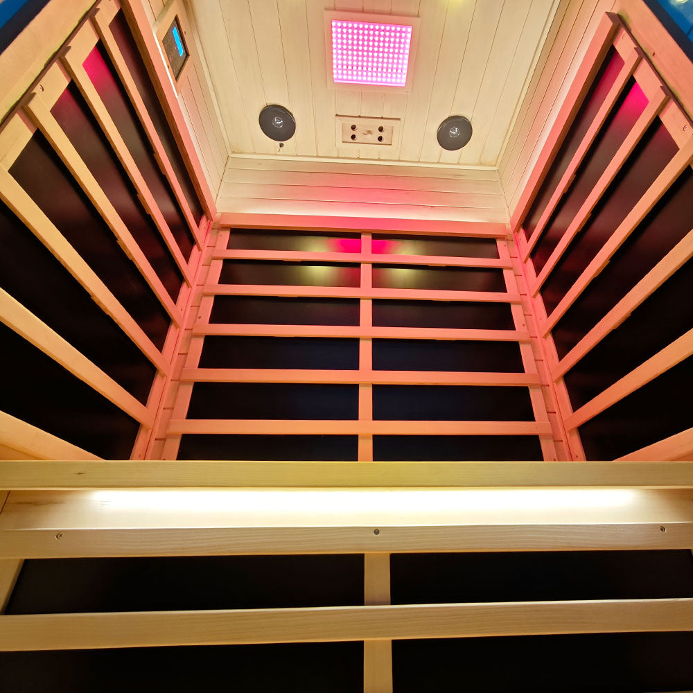 WizziSauna SH02 2-Person Full Spectrum Infrared Sauna (Hemlock)